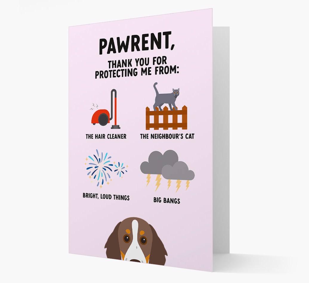 Thank You For Protecting Me: Personalized {breedFullName} Card