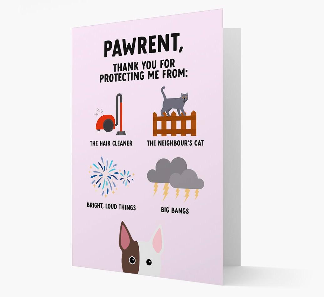 Thank You For Protecting Me: Personalized {breedFullName} Card