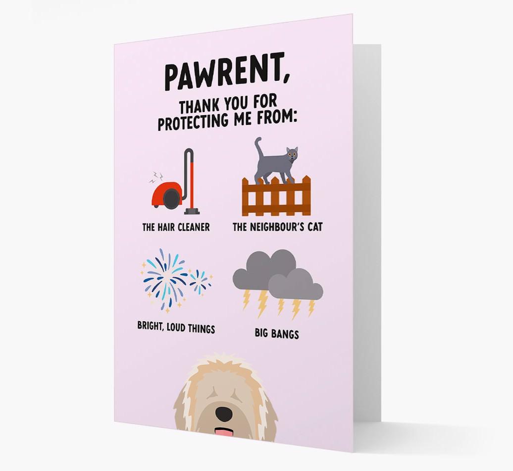 Thank You For Protecting Me: Personalized {breedFullName} Card