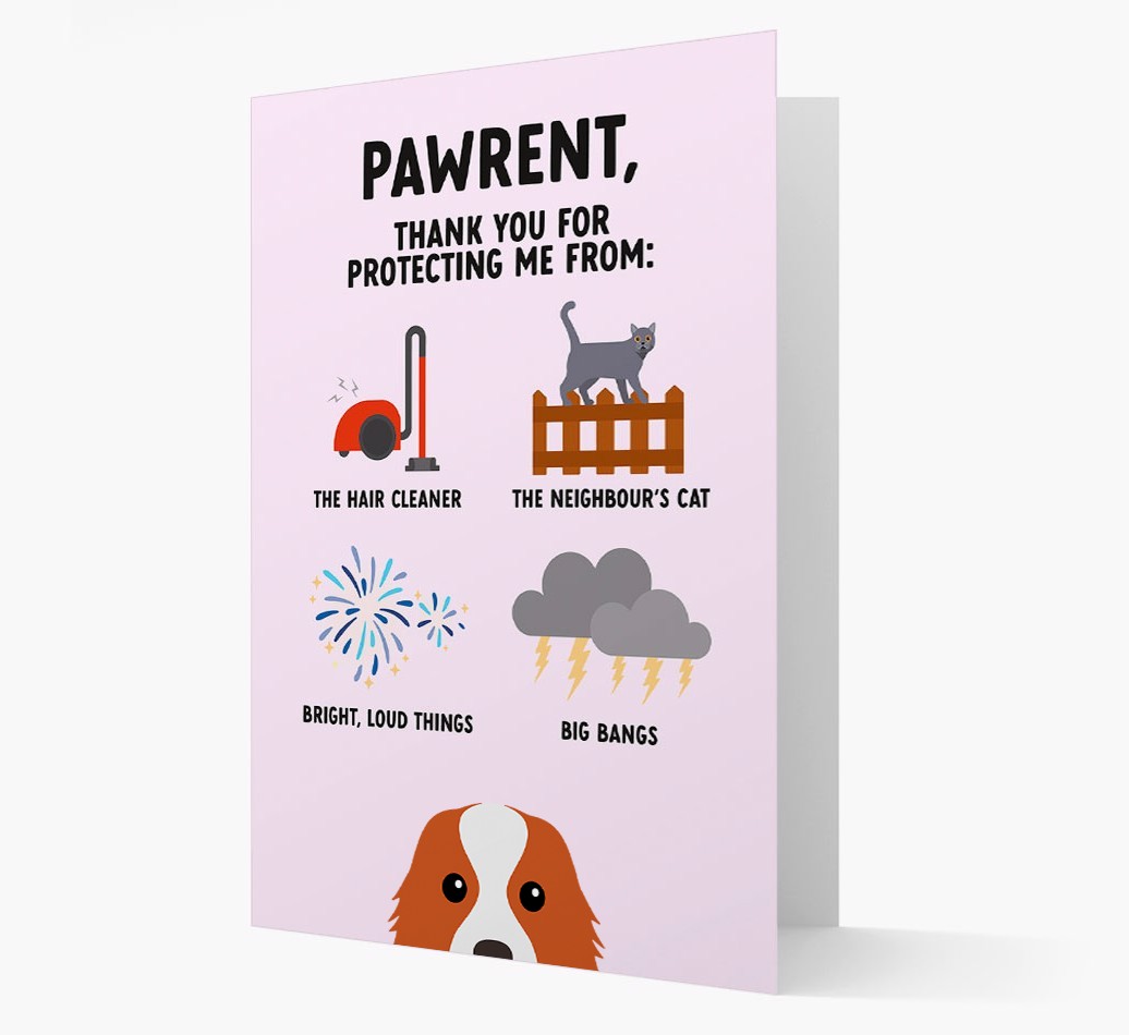 Thank You For Protecting Me: Personalized {breedFullName} Card