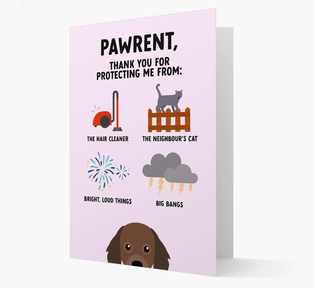 Thank You For Protecting Me: Personalized {breedFullName} Card