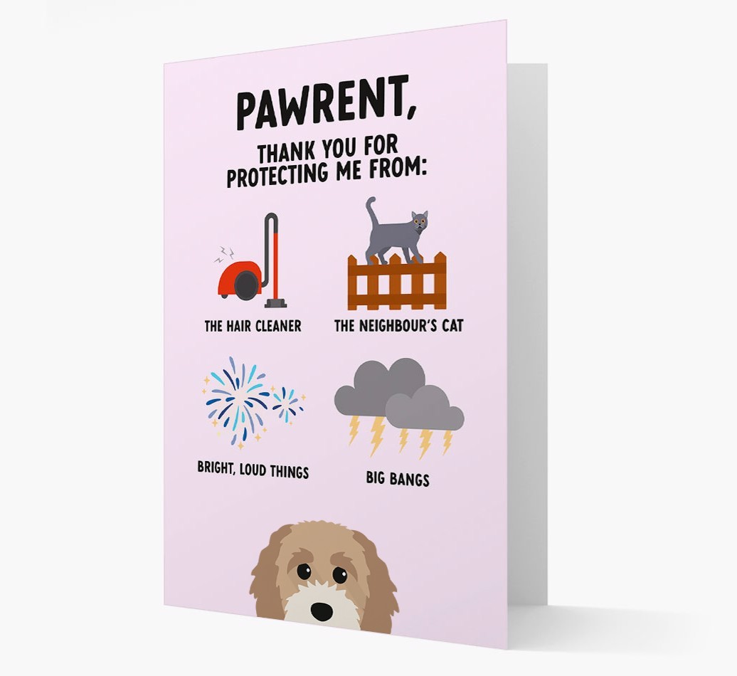 Thank You For Protecting Me: Personalized {breedFullName} Card