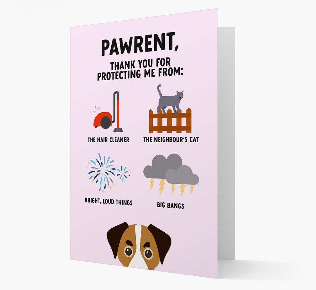 Thank You For Protecting Me: Personalized {breedFullName} Card