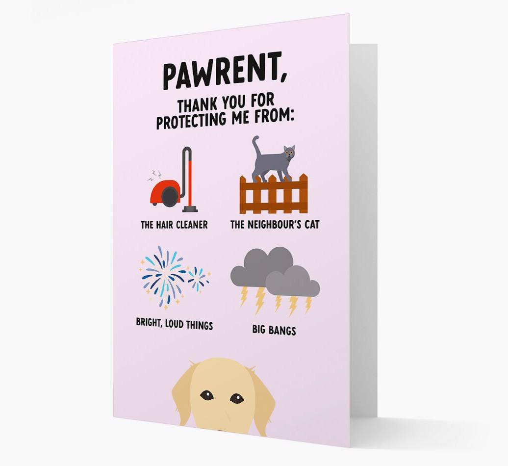 Thank You For Protecting Me: Personalized {breedFullName} Card