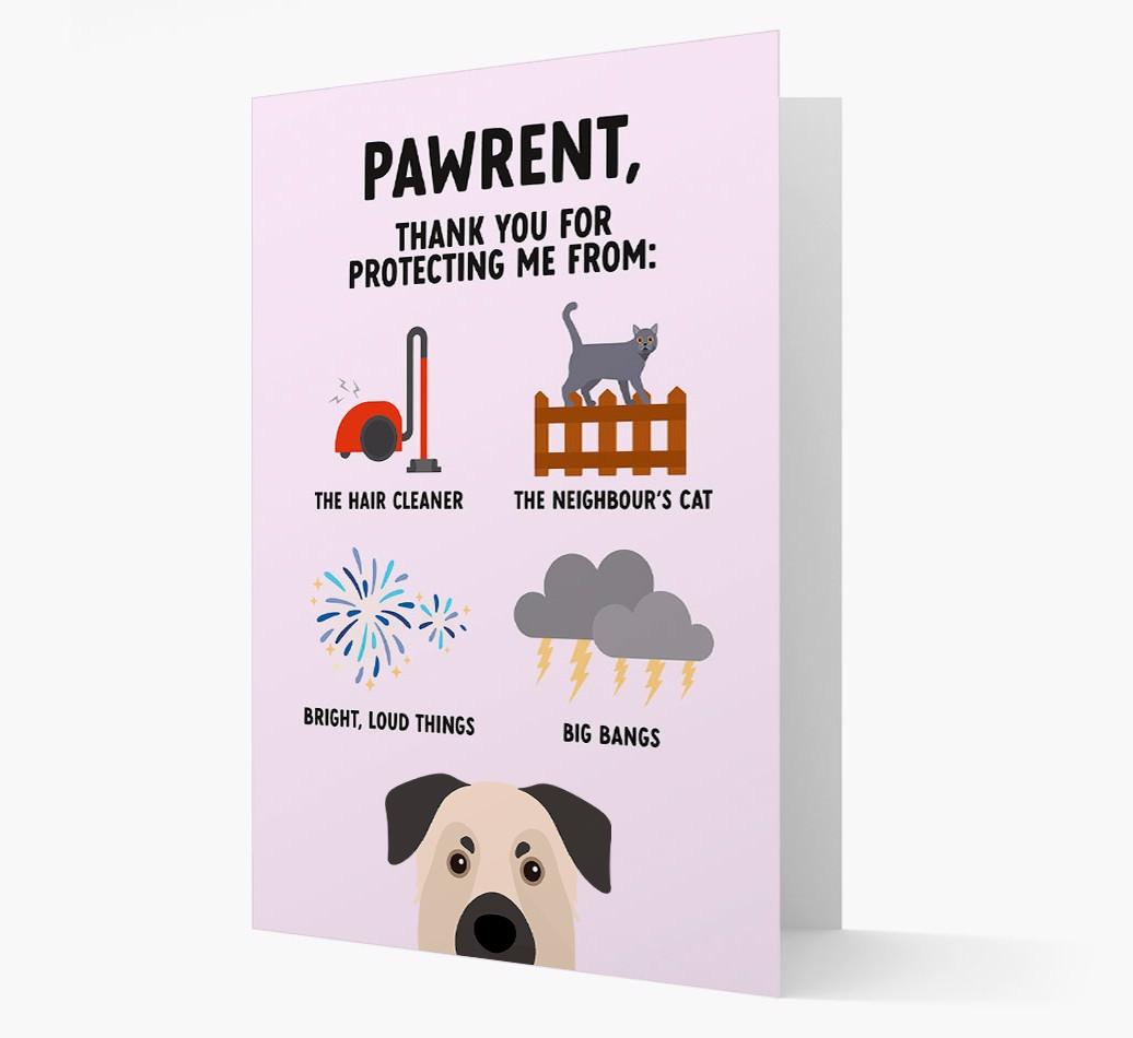 Thank You For Protecting Me: Personalized {breedFullName} Card