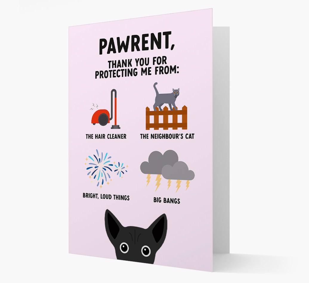 Thank You For Protecting Me: Personalized {breedFullName} Card