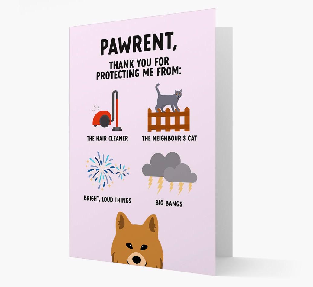 Thank You For Protecting Me: Personalized {breedFullName} Card