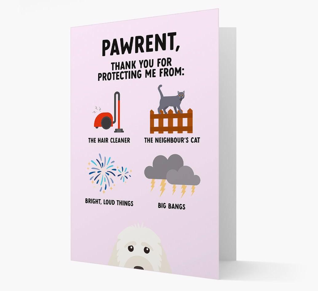 Thank You For Protecting Me: Personalized {breedFullName} Card