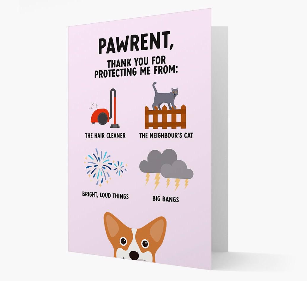 Thank You For Protecting Me: Personalized {breedFullName} Card