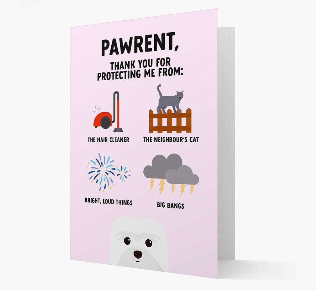 Thank You For Protecting Me: Personalized {breedFullName} Card