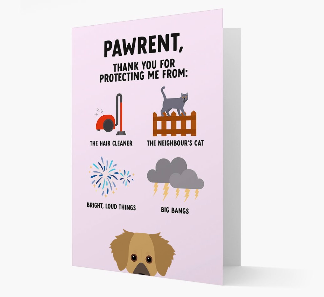 Thank You For Protecting Me: Personalized {breedFullName} Card