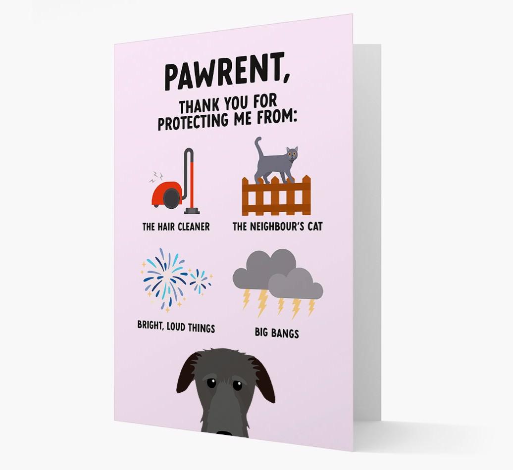 Thank You For Protecting Me: Personalized {breedFullName} Card