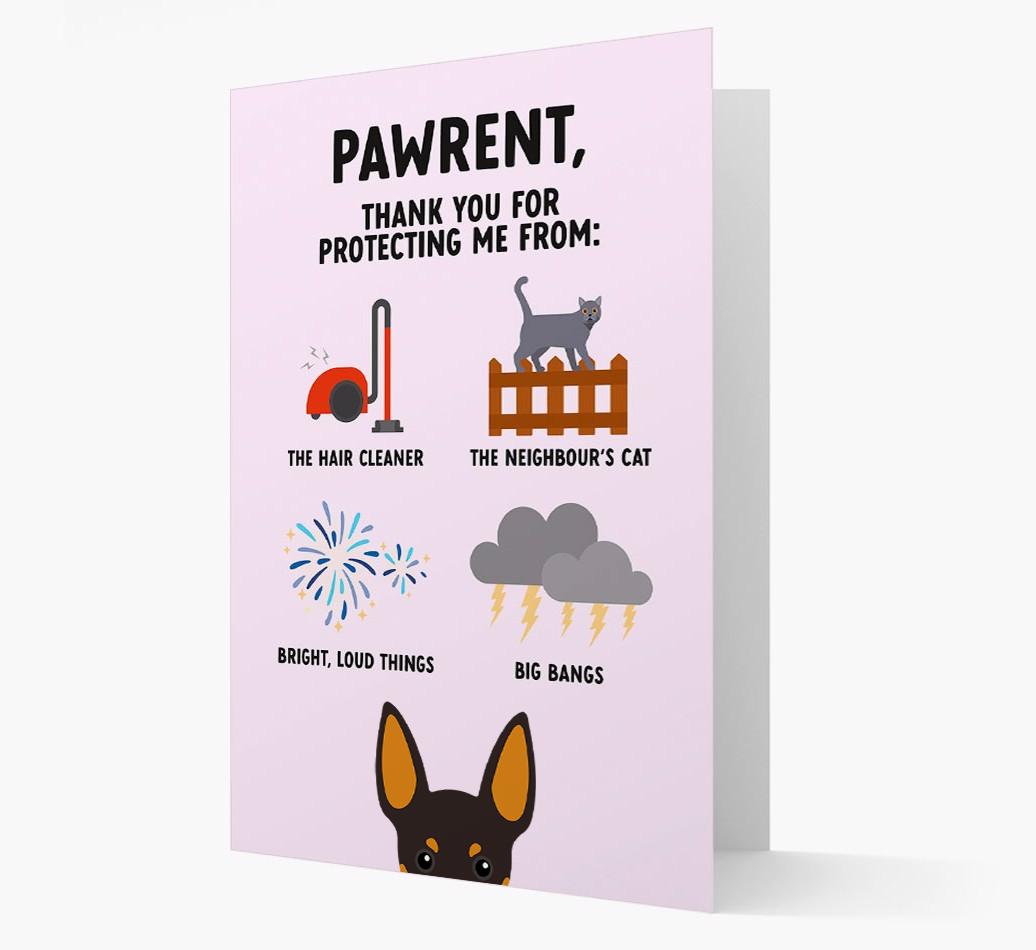 Thank You For Protecting Me: Personalized {breedFullName} Card