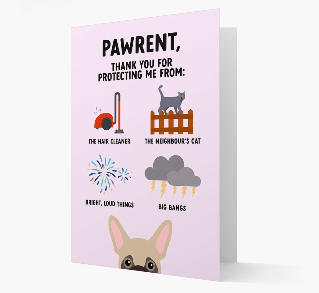 Thank You For Protecting Me: Personalized {breedFullName} Card