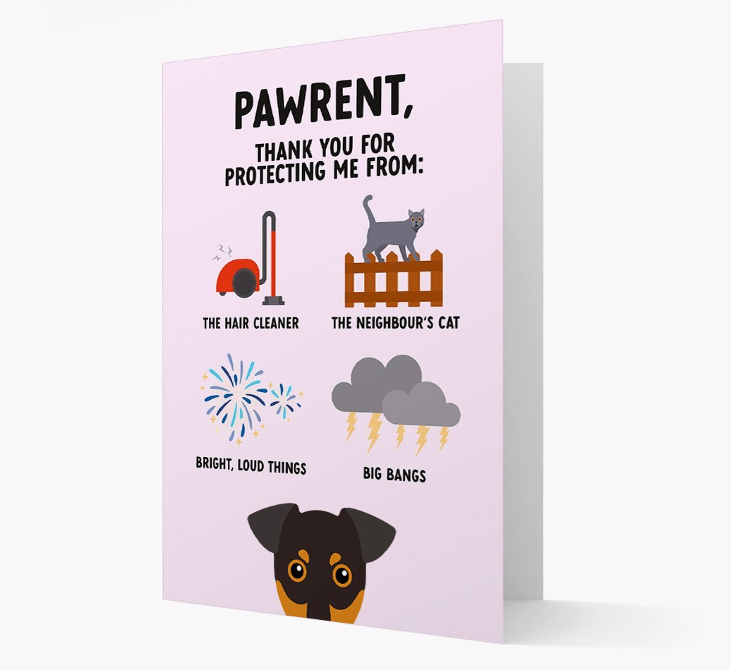 Thank You For Protecting Me: Personalized {breedFullName} Card