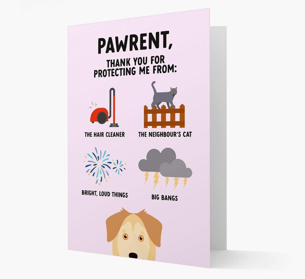 Thank You For Protecting Me: Personalized {breedFullName} Card