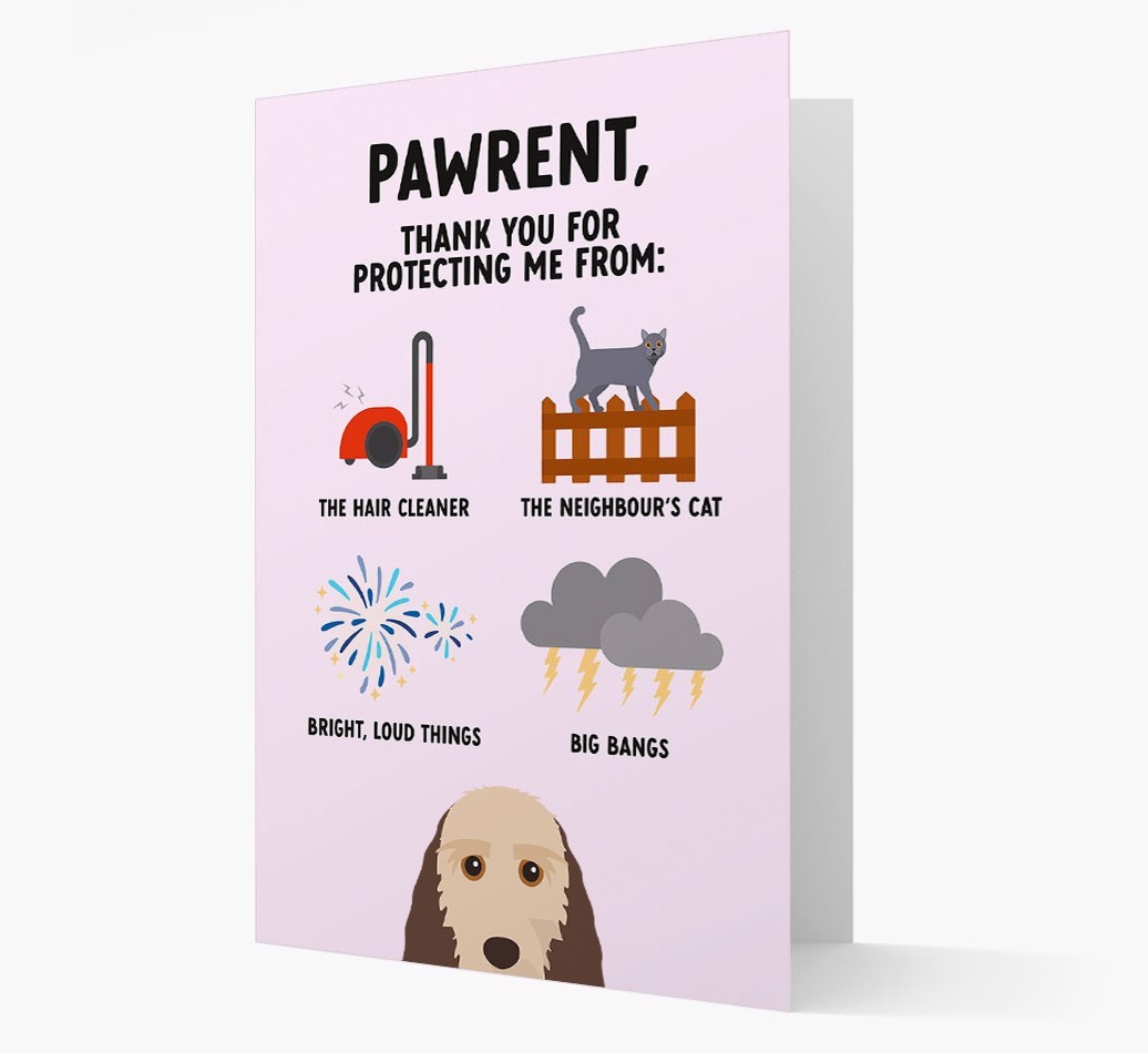 Thank You For Protecting Me: Personalized {breedFullName} Card