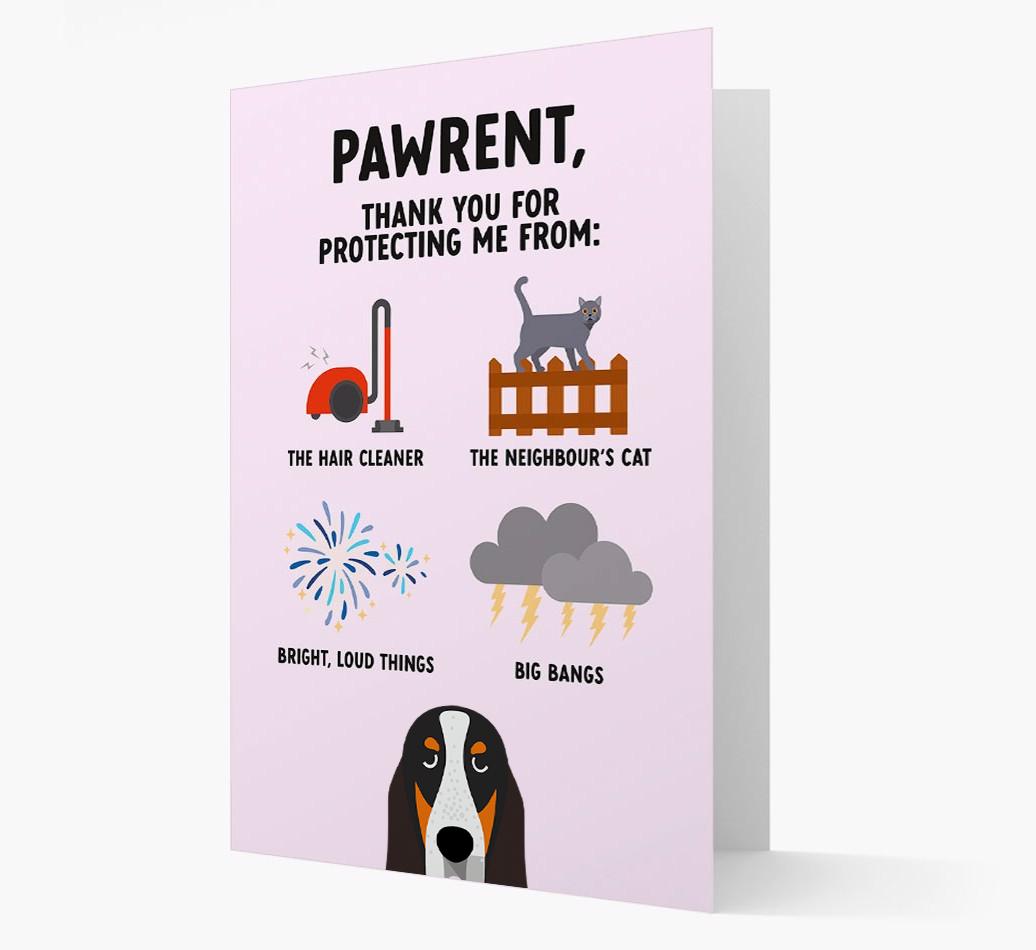 Thank You For Protecting Me: Personalized {breedFullName} Card