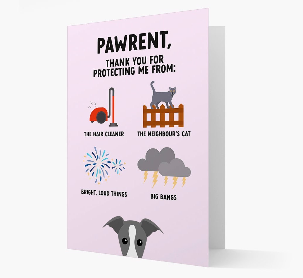 Thank You For Protecting Me: Personalized {breedFullName} Card