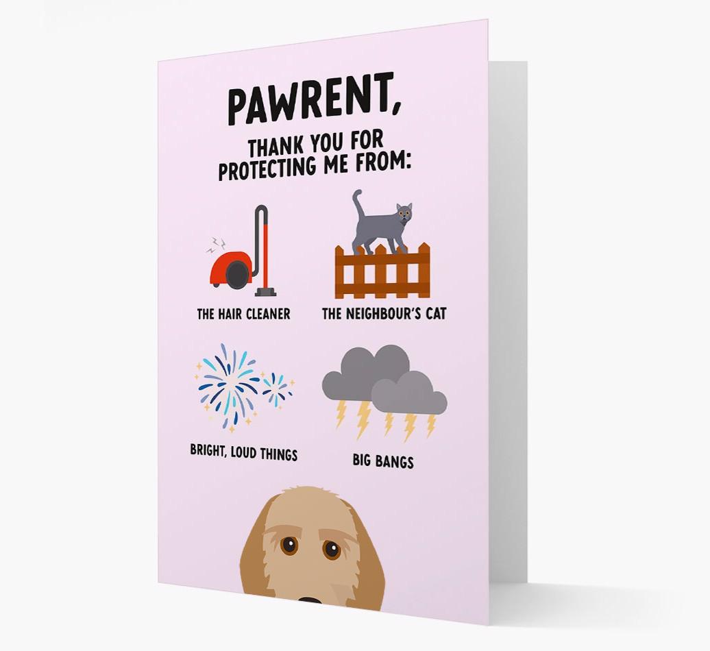 Thank You For Protecting Me: Personalized {breedFullName} Card