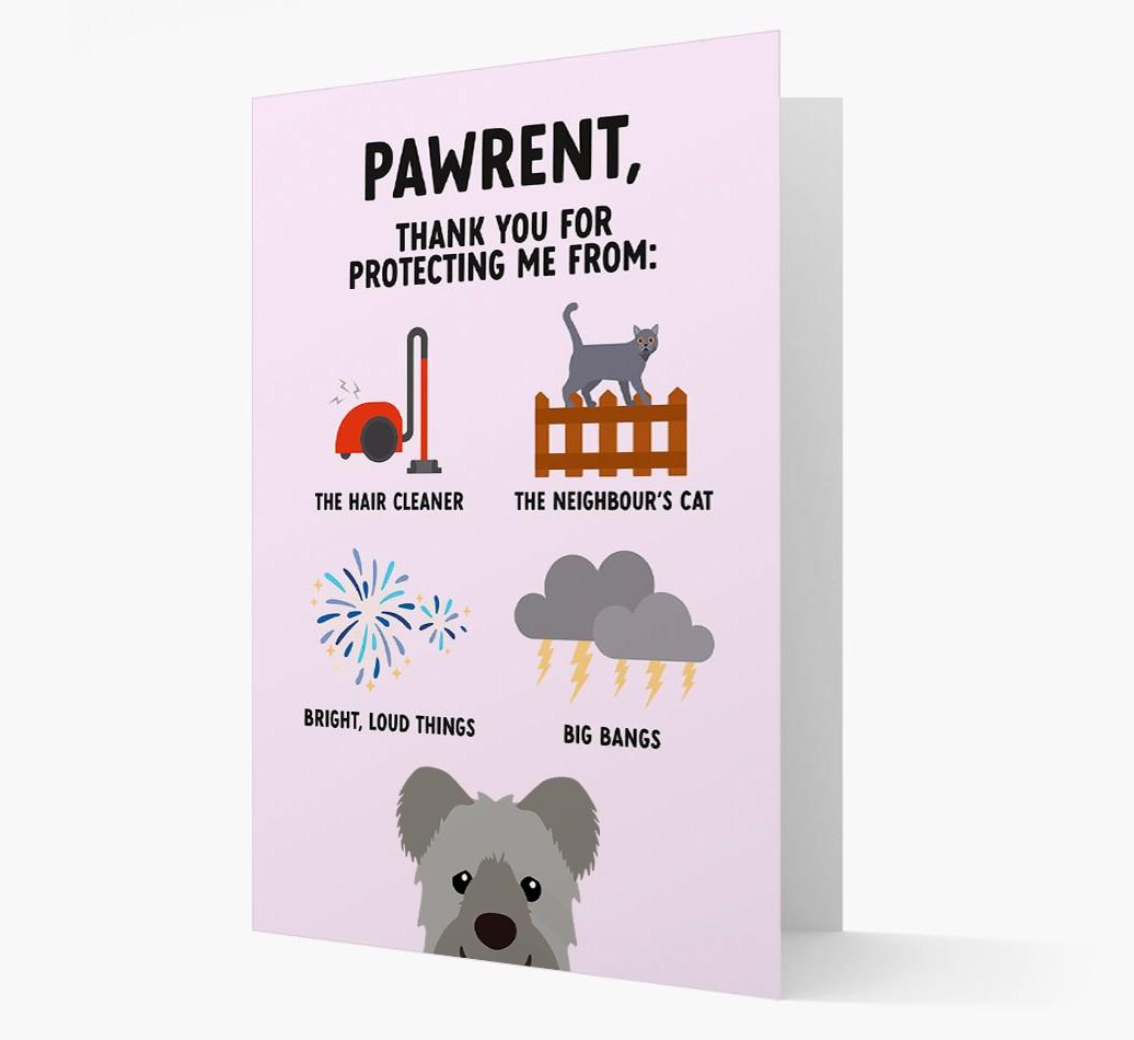 Thank You For Protecting Me: Personalized {breedFullName} Card