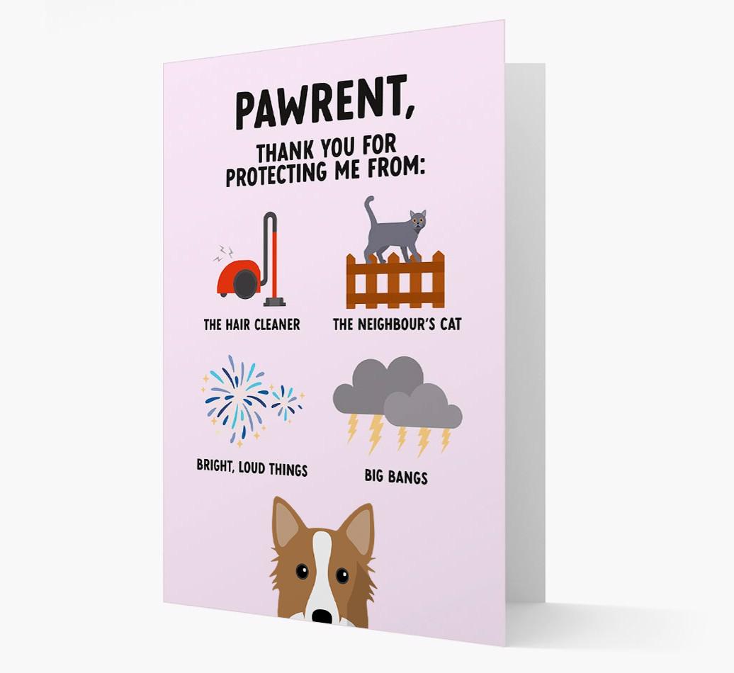 Thank You For Protecting Me: Personalized {breedFullName} Card