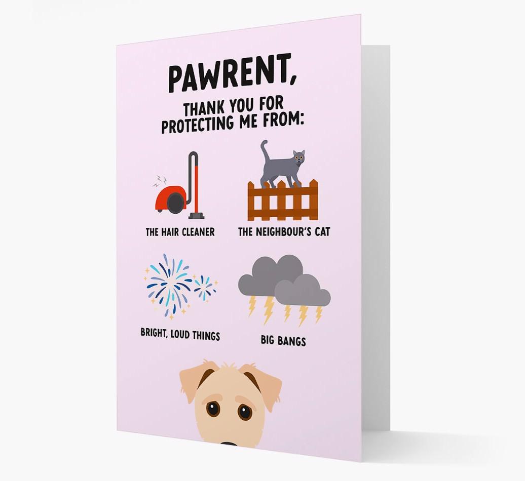 Thank You For Protecting Me: Personalized {breedFullName} Card