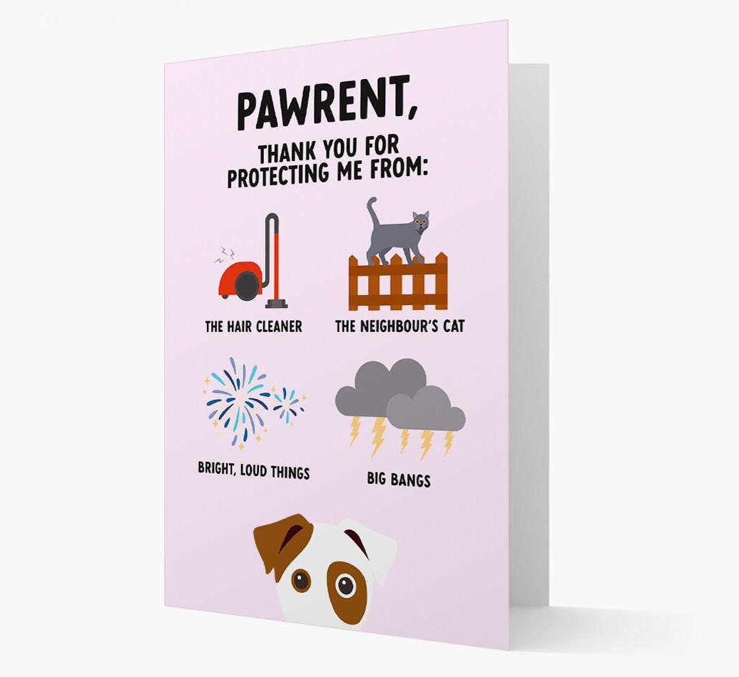 Thank You For Protecting Me: Personalized {breedFullName} Card