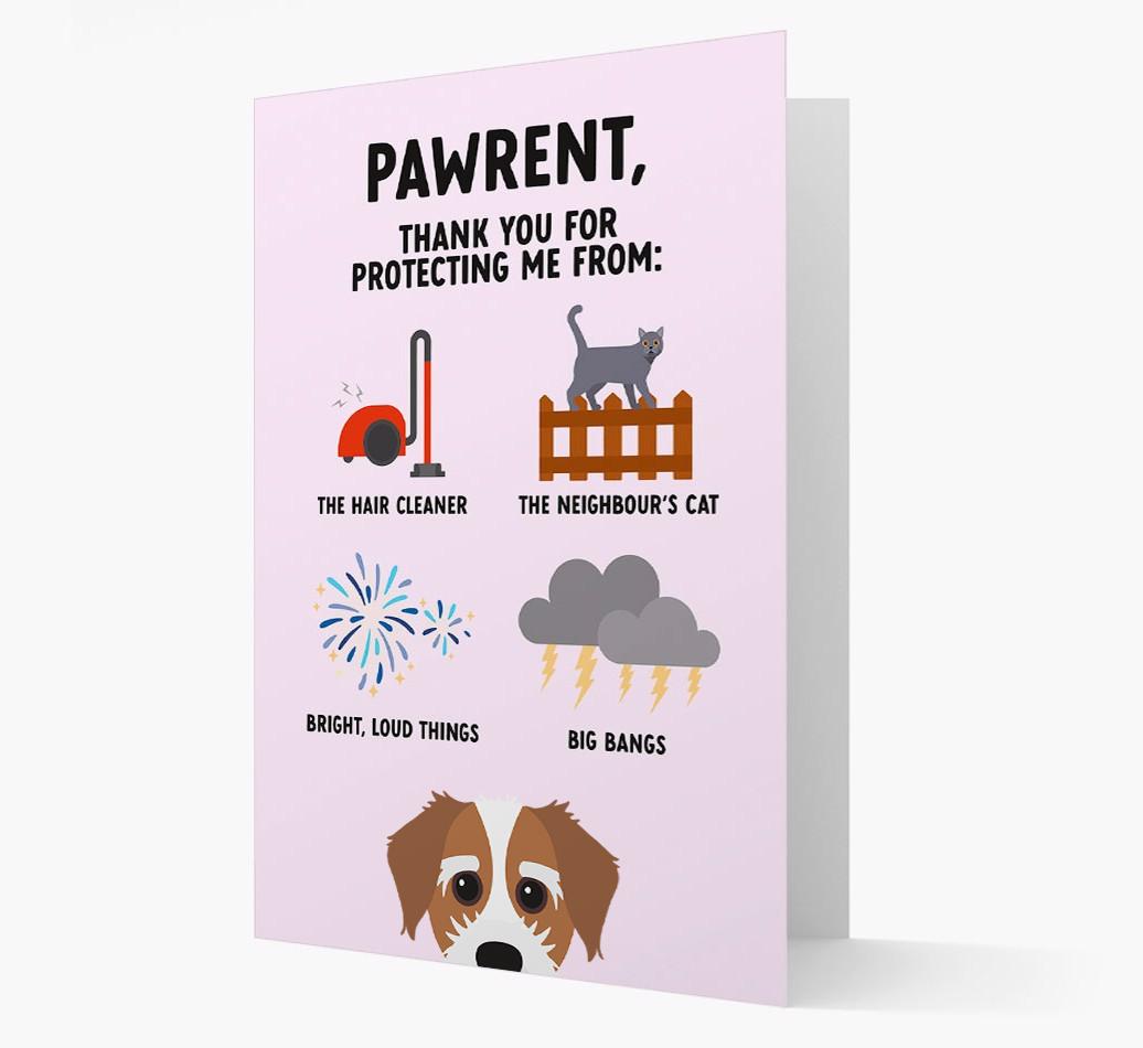 Thank You For Protecting Me: Personalized {breedFullName} Card
