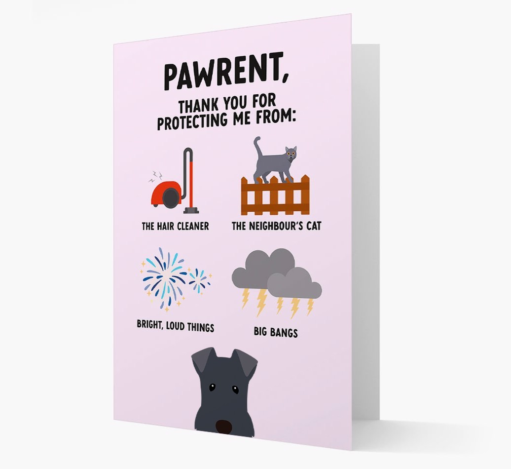 Thank You For Protecting Me: Personalized {breedFullName} Card