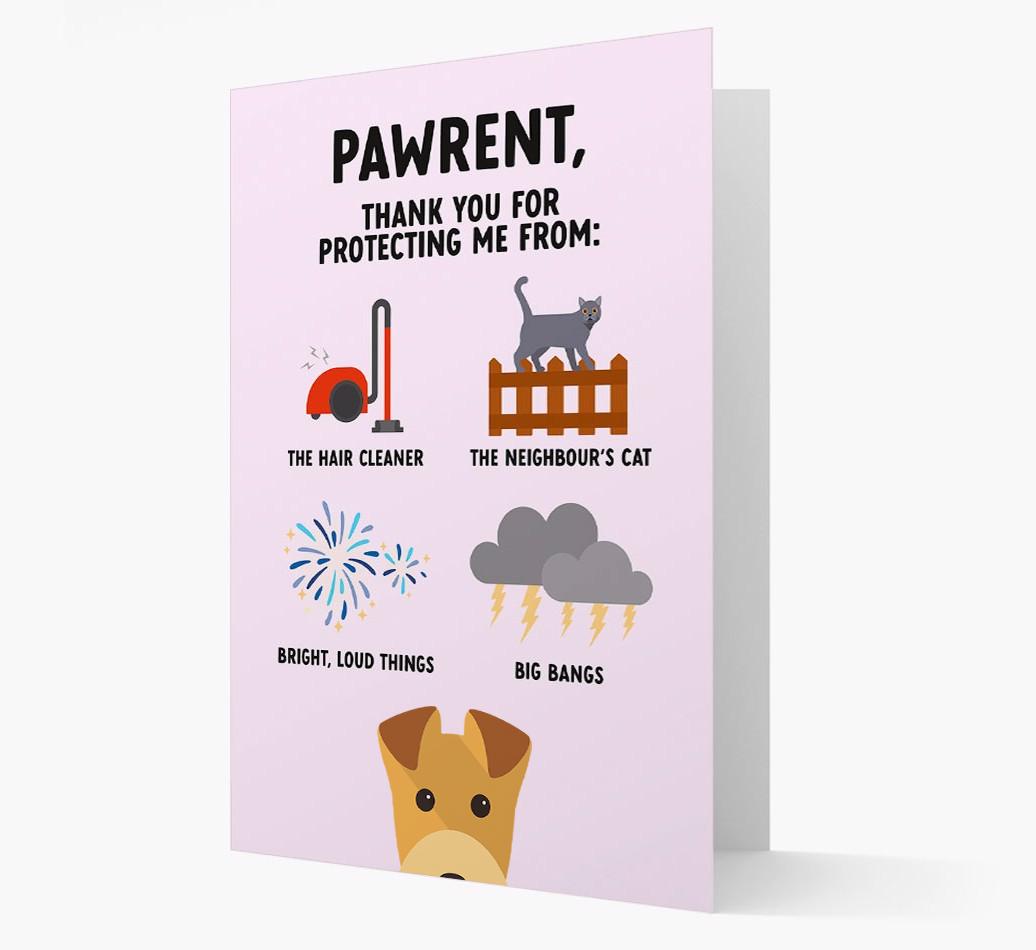 Thank You For Protecting Me: Personalized {breedFullName} Card