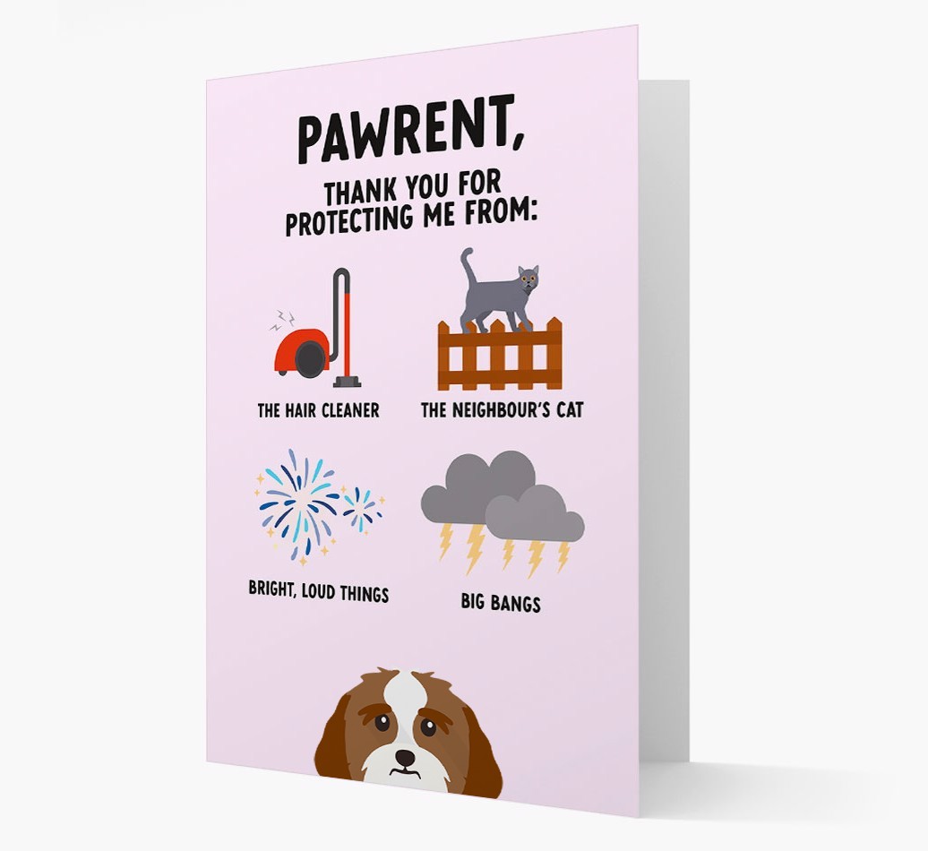 Thank You For Protecting Me: Personalized {breedFullName} Card