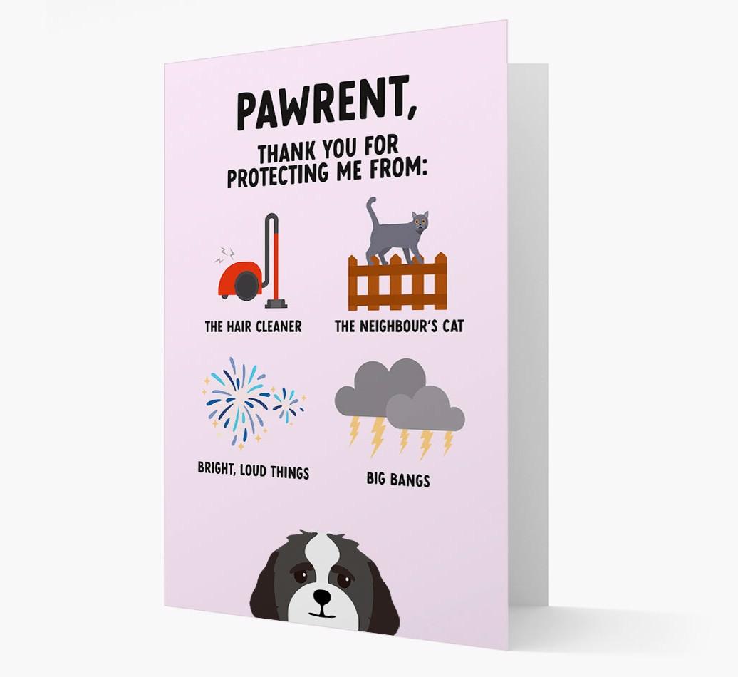 Thank You For Protecting Me: Personalized {breedFullName} Card