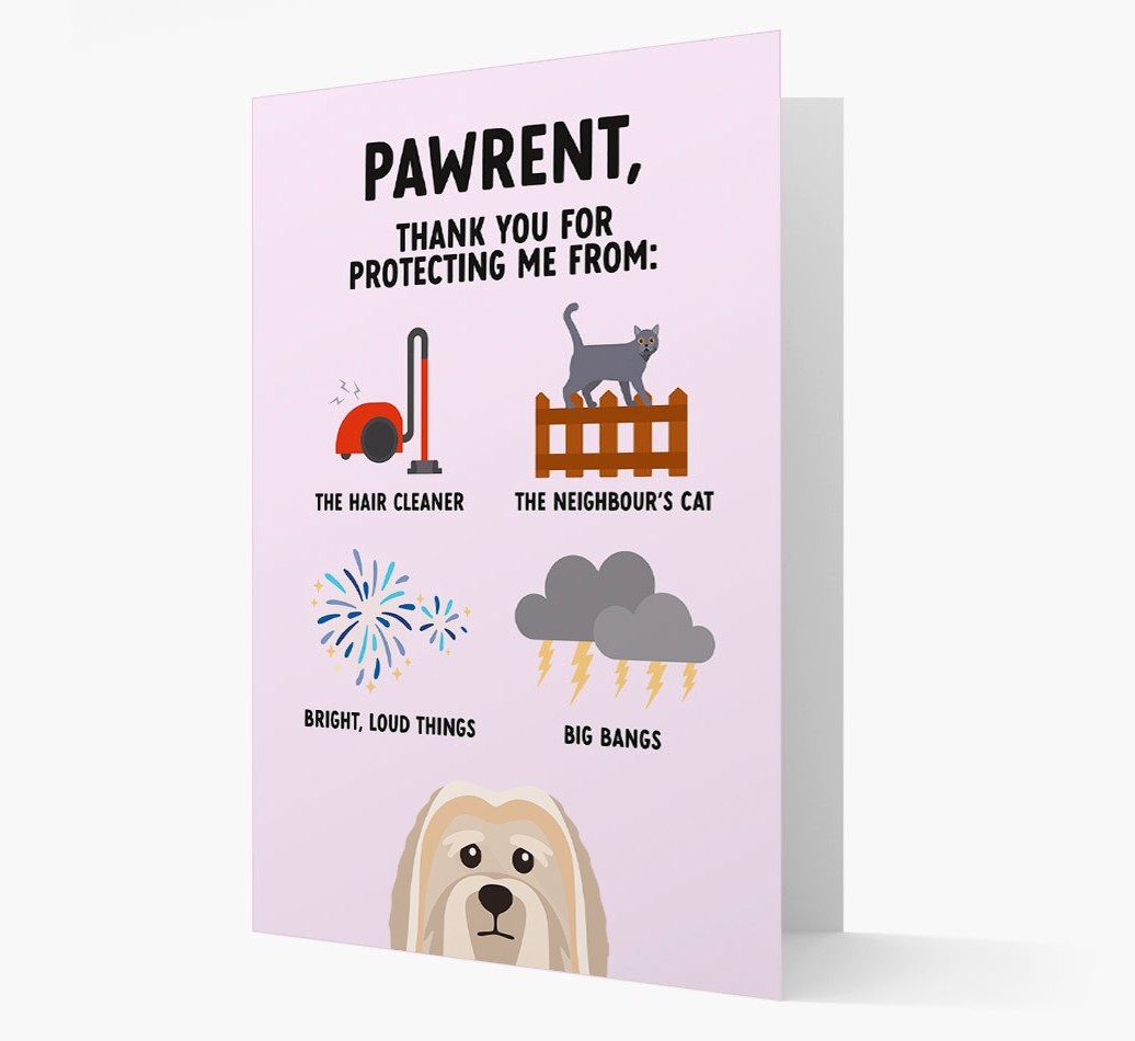 Thank You For Protecting Me: Personalized {breedFullName} Card