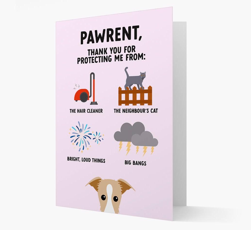 Thank You For Protecting Me: Personalized {breedFullName} Card