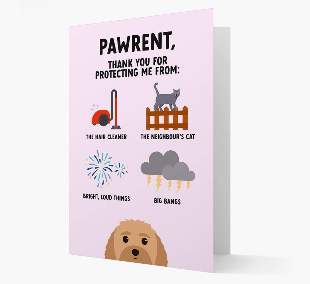 Thank You For Protecting Me: Personalized {breedFullName} Card