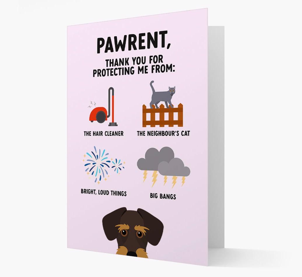 Thank You For Protecting Me: Personalized {breedFullName} Card