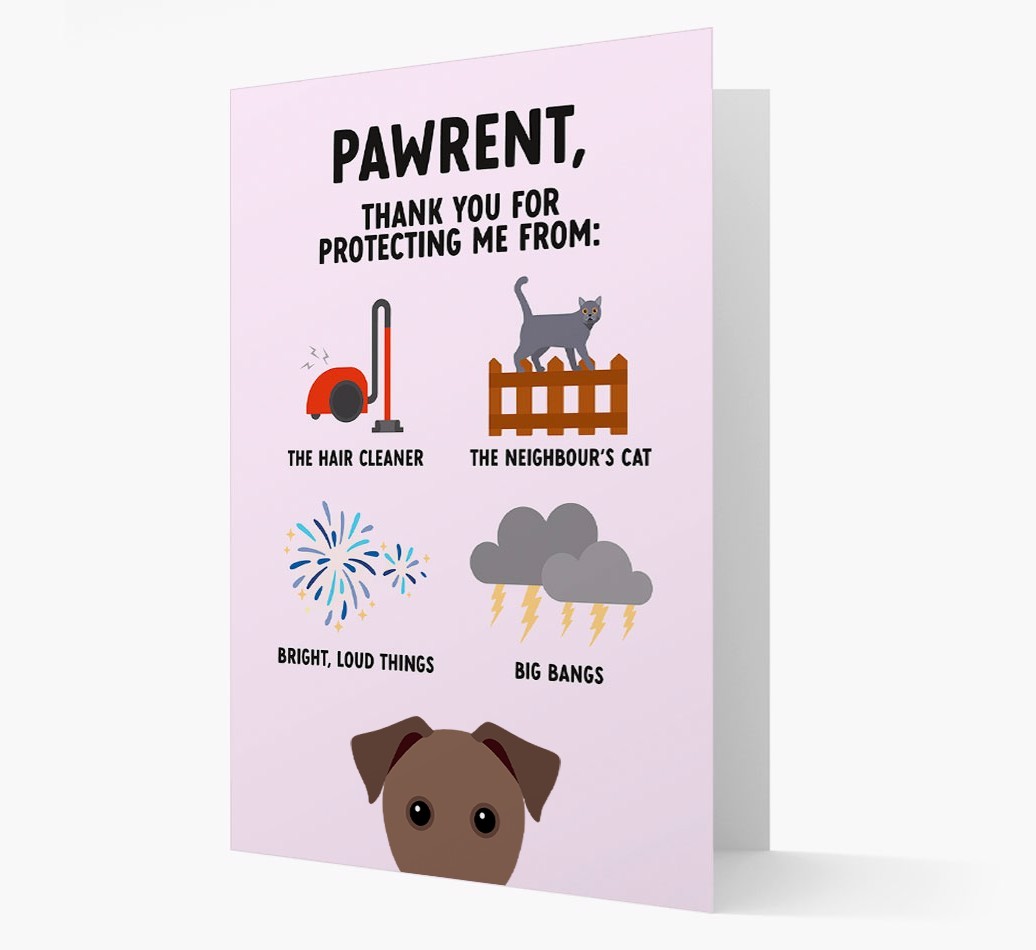 Thank You For Protecting Me: Personalized {breedFullName} Card