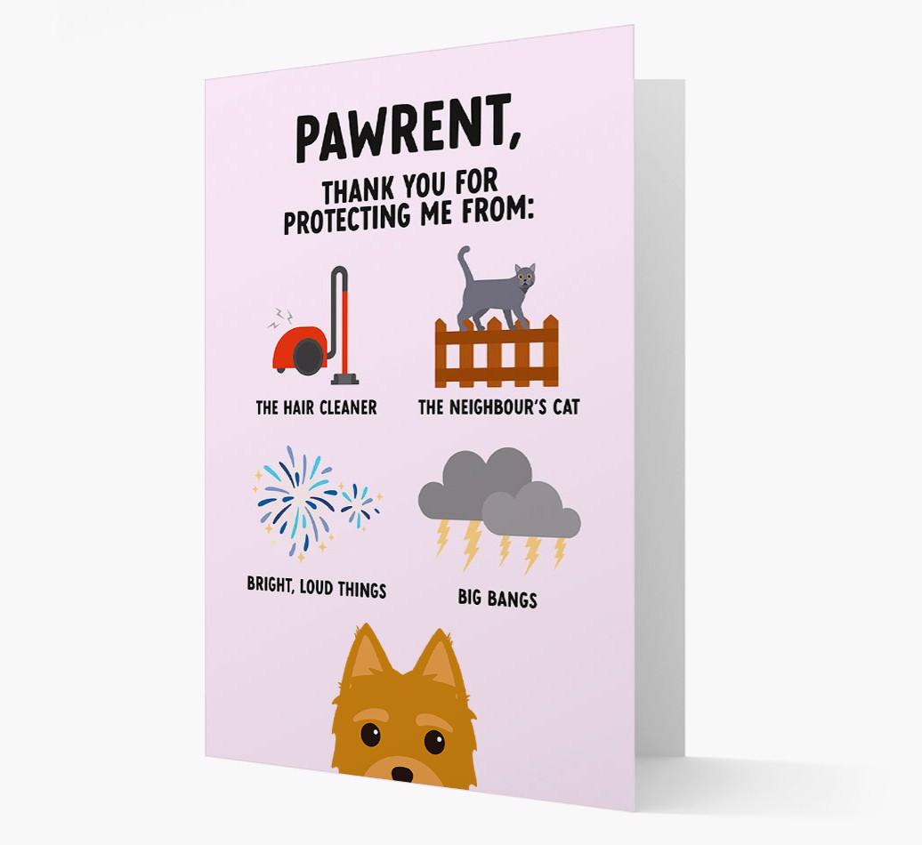 Thank You For Protecting Me: Personalized {breedFullName} Card