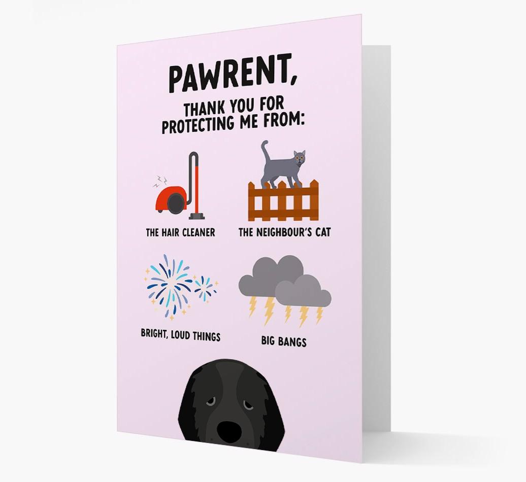 Thank You For Protecting Me: Personalized {breedFullName} Card