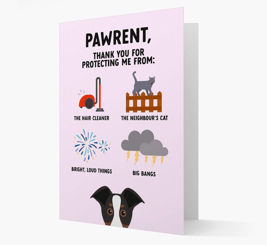 Thank You For Protecting Me: Personalized {breedFullName} Card
