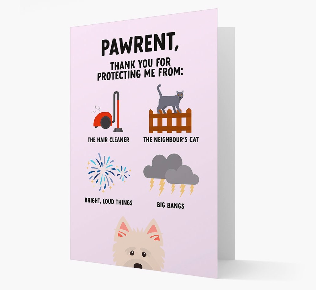 Thank You For Protecting Me: Personalized {breedFullName} Card