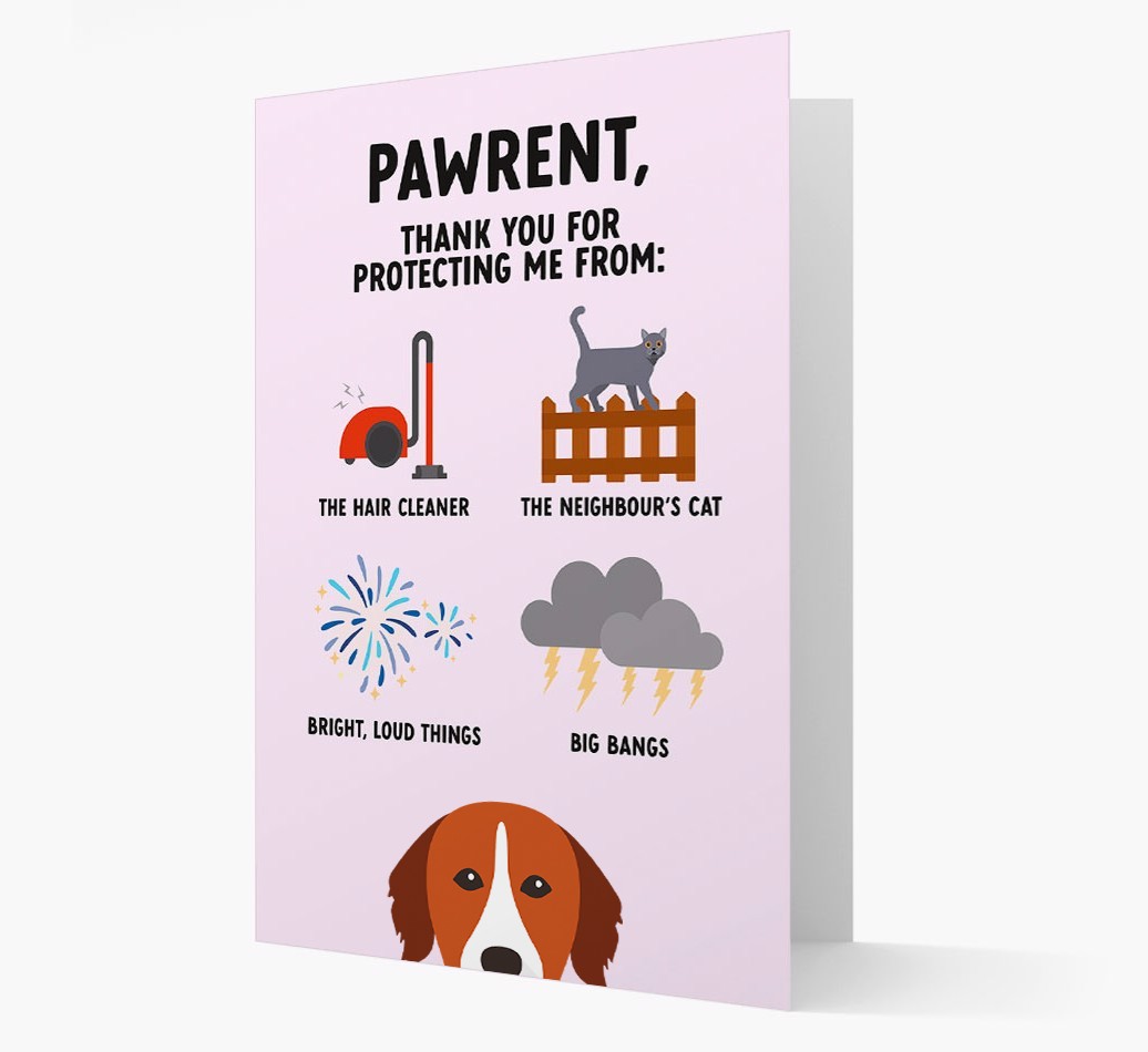 Thank You For Protecting Me: Personalized {breedFullName} Card