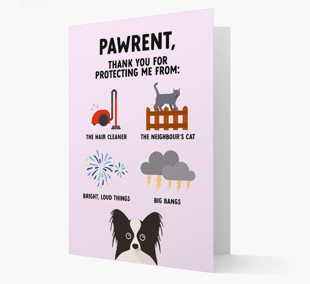 Thank You For Protecting Me: Personalized {breedFullName} Card