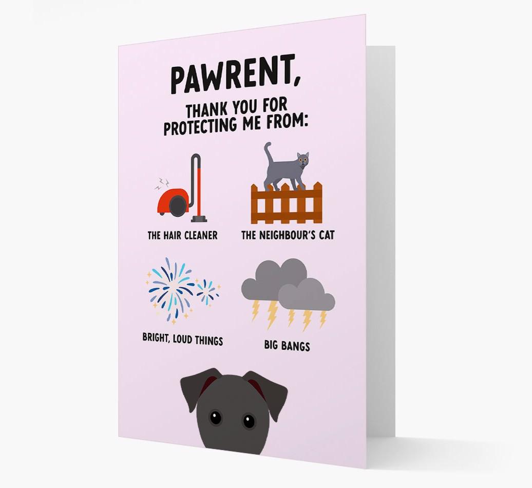 Thank You For Protecting Me: Personalized {breedFullName} Card