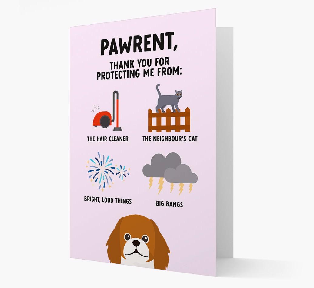 Thank You For Protecting Me: Personalized {breedFullName} Card