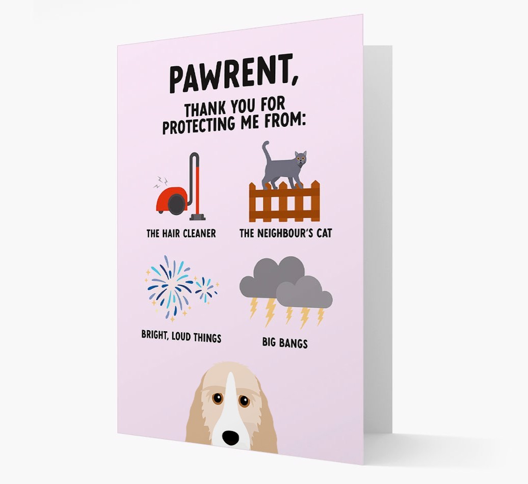 Thank You For Protecting Me: Personalized {breedFullName} Card