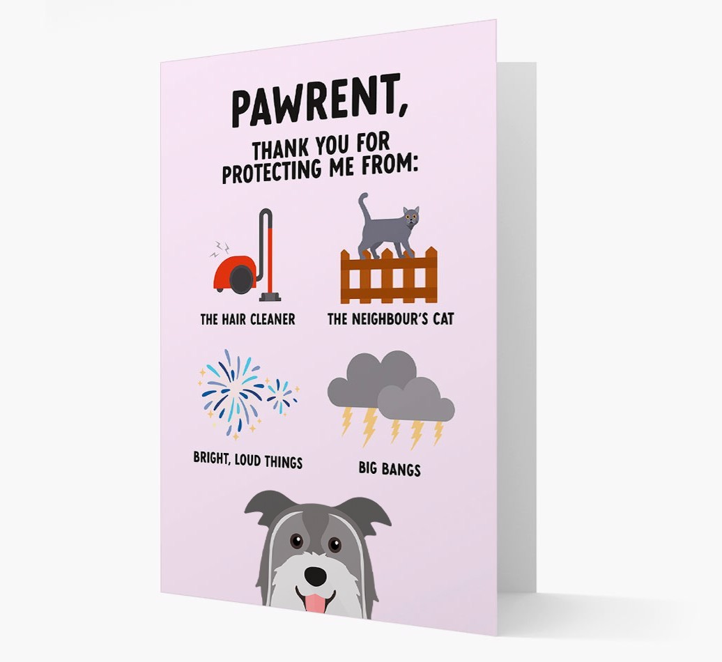 Thank You For Protecting Me: Personalized {breedFullName} Card