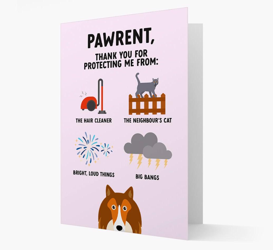 Thank You For Protecting Me: Personalized {breedFullName} Card