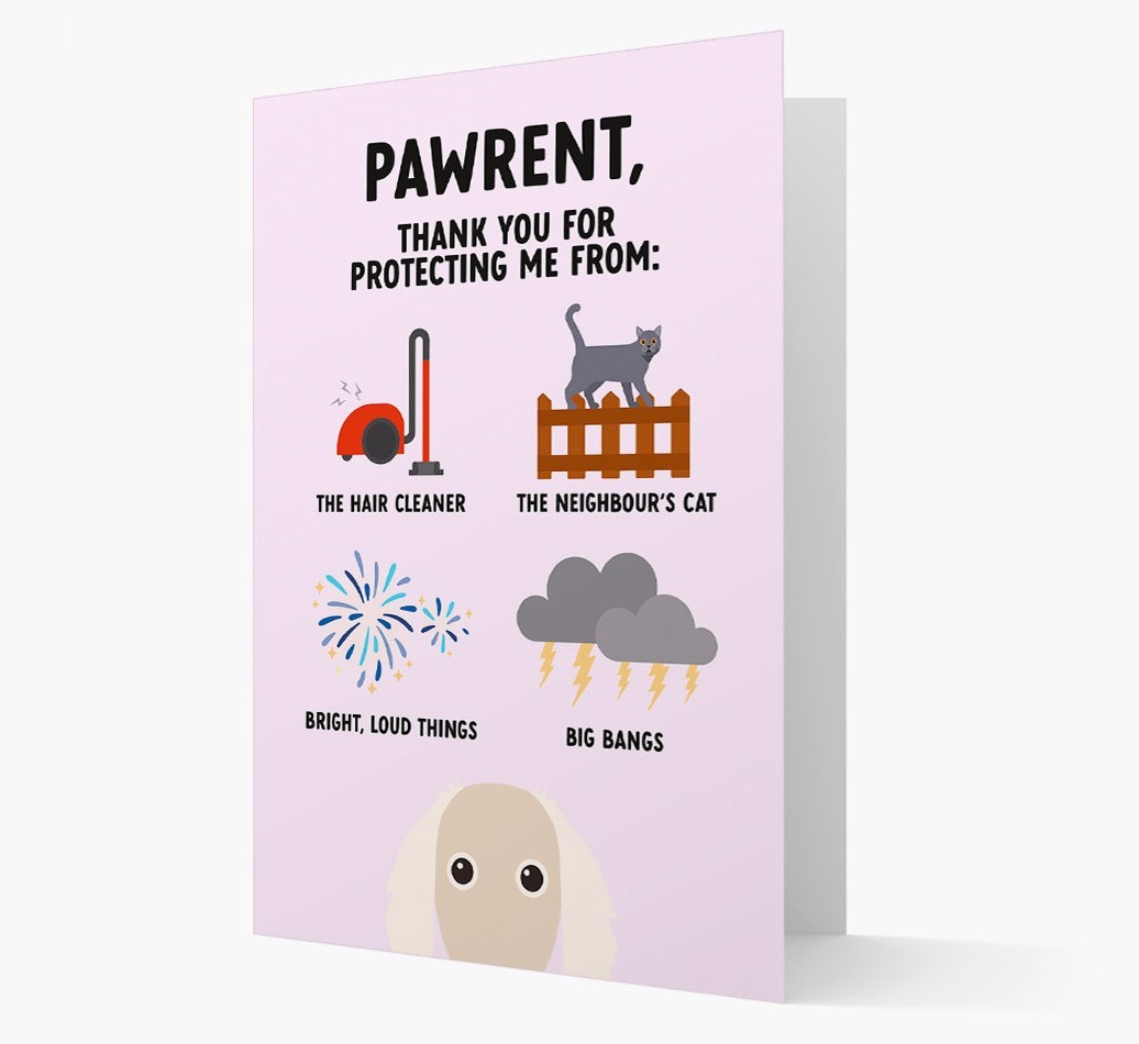 Thank You For Protecting Me: Personalized {breedFullName} Card